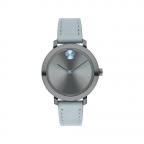 摩凡陀/Movado BOLD系列 34MM 灰色离子镀 2 不锈钢 石英机芯 女表 3600644
