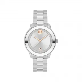 摩凡陀/Movado BOLD系列 38MM 不锈钢 石英机芯 女表 3600747