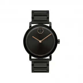 摩凡陀/Movado BOLD系列 40MM 黑色离子镀不锈钢 石英机芯 男表 3600752
