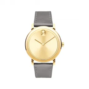 摩凡陀/Movado BOLD系列 40MM 淡金色离子镀不锈钢 石英机芯 中性表 3600783