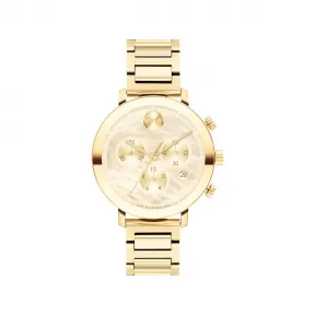 摩凡陀/Movado BOLD系列 38MM 淡金色离子镀不锈钢 石英机芯 女表 3600788