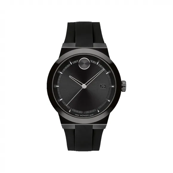 摩凡陀/Movado BOLD系列 42.3MM 黑色离子镀不锈钢 石英机芯 男表 3600849