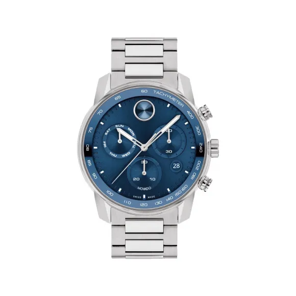 摩凡陀/Movado BOLD系列 44MM 不锈钢 石英机芯 男表 3600865