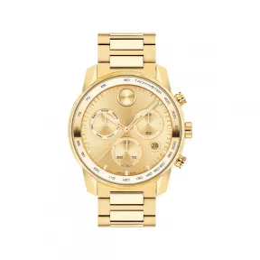 摩凡陀/Movado BOLD系列 44MM 黄金离子镀不锈钢 石英机芯 男表 3600866