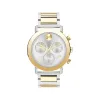 摩凡陀/Movado BOLD系列 42MM 双色不锈钢 石英机芯 男表 3600888