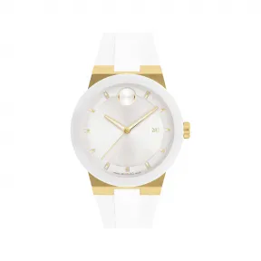 摩凡陀/Movado BOLD系列 42.3MM 淡金色离子镀不锈钢 石英机芯 男表 3600899