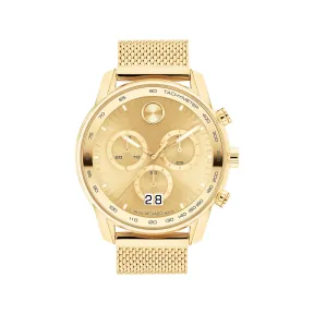 摩凡陀/Movado BOLD系列 48MM 淡金色离子镀不锈钢 石英机芯 男表 3600911