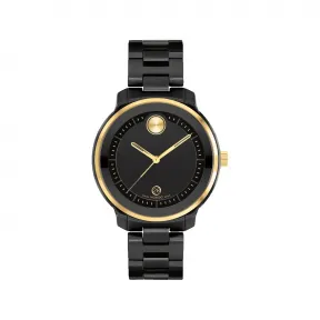 摩凡陀/Movado BOLD系列 38.5MM 黑色陶瓷 石英机芯 女表 3600936