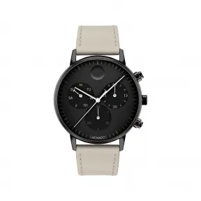 摩凡陀/Movado Face系列 43MM 黑色离子镀不锈钢 石英机芯 男表 3640055