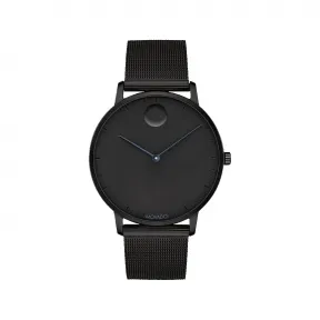 摩凡陀/Movado Face系列 41MM 黑色离子镀不锈钢 石英机芯 男表 3640062