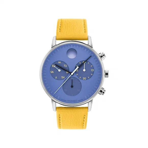 摩凡陀/Movado Face系列 43MM 不锈钢 石英机芯 男表 3640101