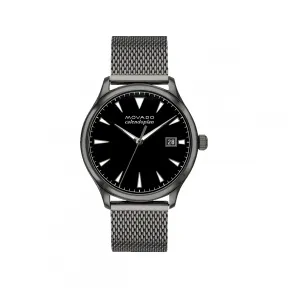摩凡陀/Movado Heritage Series系列 40MM 灰色离子镀不锈钢 石英机芯 男表 3650119