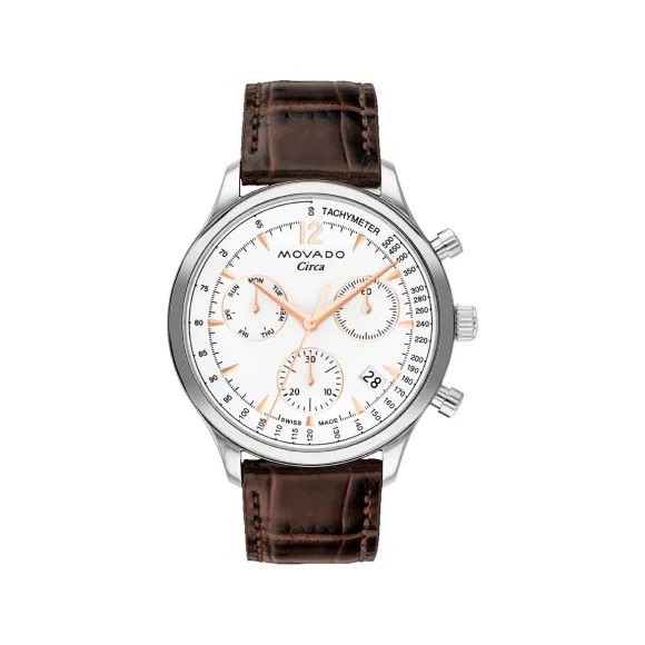 摩凡陀/Movado Heritage Series系列 43MM 不锈钢 石英机芯 男表 3650132