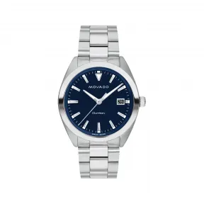 摩凡陀/Movado Heritage Series系列 39MM 不锈钢 石英机芯 男表 3650142