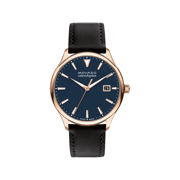 摩凡陀/Movado Heritage Series系列 40MM 玫瑰金离子镀不锈钢 石英机芯 男表 3650158