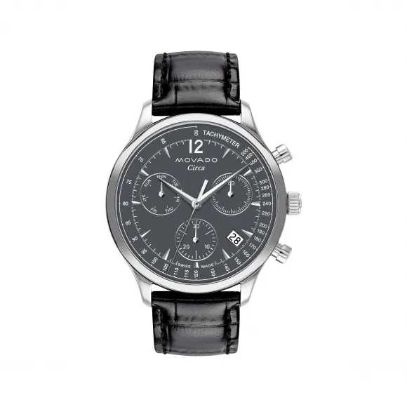 摩凡陀/Movado Heritage Series系列 43MM 不锈钢 石英机芯 男表 3650163