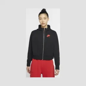 耐克/Nike 黑/椒红 女子连帽衫 CU5443-013