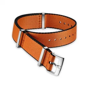 欧米茄/Omega 黑色饰边橙色尼龙表带 - 031CWZ010648