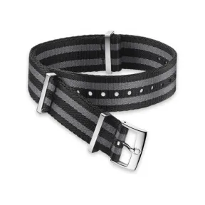 欧米茄/Omega 黑灰相间条纹尼龙表带 - 031ZSZ002045