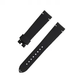 欧米茄/Omega Watch Straps 黑色皮表带连针扣