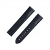 欧米茄/Omega Watch Straps 深蓝色鳄鱼皮表带连摺叠扣