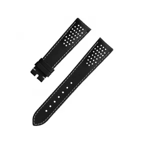 欧米茄/Omega Watch Straps 黑色皮表带连针扣