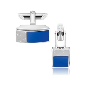 欧米茄/Omega 不锈钢及深蓝色陶瓷: 袖扣 CA02CC0000105