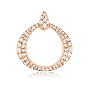 欧米茄/Omega 18K红金，镶嵌钻石: OMEGA DEWDROP系列 吊坠 - P90BGA0200405