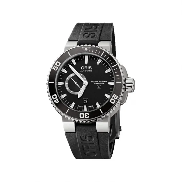 豪利时/Oris Oris Aquis Aquis 钛金属小秒针日历表 01 743 7664 7154-07 4 26 34TEB