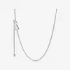 潘多拉/Pandora 锁链式项链 基础裸链 925银 硅胶 398283