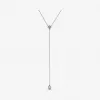 潘多拉/Pandora 几何Y形字项链 成品项链 925银 398504C01