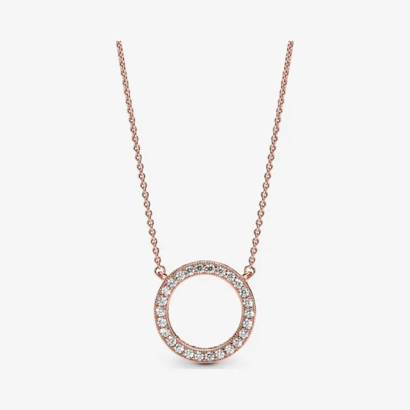 潘多拉/PandoraCircle of Sparkle项链-580515CZ-45