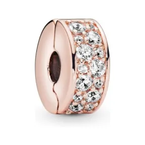 潘多拉/Pandora 闪烁优雅ROSE固定夹781817CZ