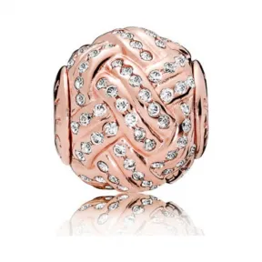 潘多拉/Pandora AFFECTION Charm, PANDORA Rose? & Clear CZ 786303CZ