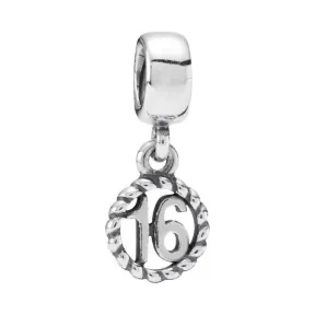 潘多拉/Pandora 魅力女士16数字吊坠挂件 790494礼物