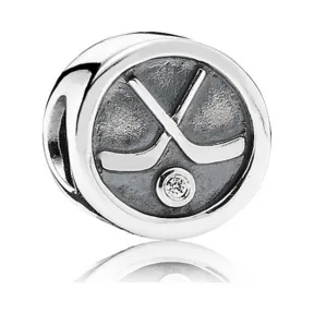 潘多拉/Pandora Hockey puck, clear cz 791203CZ