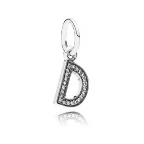 潘多拉/Pandora D标志925纯银吊饰791316CZ