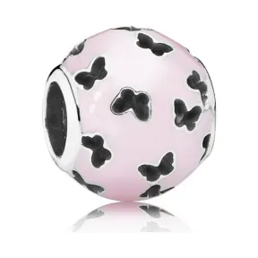 潘多拉/Pandora 镂空蝴蝶淡粉珐琅搭配925银791483EN68