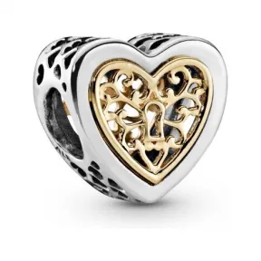 潘多拉/Pandora 魅力之心14K金925银串珠791740