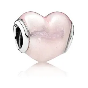 潘多拉/Pandora 嫩粉色心形珐琅 925银串饰791886EN113