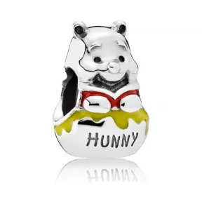 潘多拉/Pandora 迪士尼《小熊维尼》维尼熊和蜂蜜罐珐琅 925银串饰791919ENMX