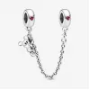 潘多拉/Pandora Disney, Climbing Mickey Safety Chain, Red CZ 797173C