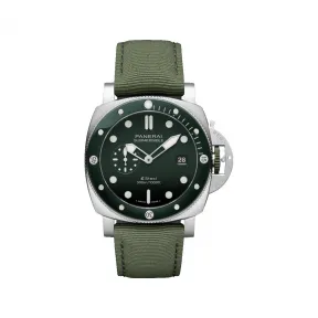 沛纳海/Panerai Submersible系列 44MM 拉丝 eSteel™ 自动机械机芯 男表 PAM01287