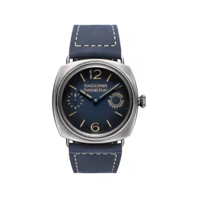 沛纳海/Panerai Radiomir镭得米尔系列 45MM Brunito eSteel™材质 手动机械机芯 男表 PAM01348