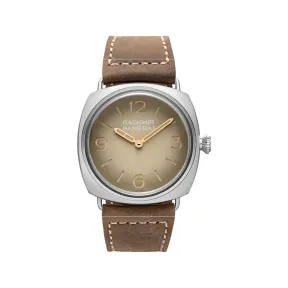 沛纳海/Panerai Radiomir镭得米尔系列 45MM AISI 316L铜锈钢 手动机械机芯 男表 PAM01350