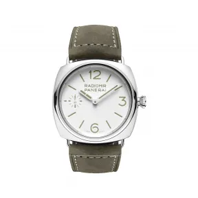 沛纳海/Panerai radiomir镭得米尔系列 45MM 抛光精钢 手动机械机芯 男表 PAM01384