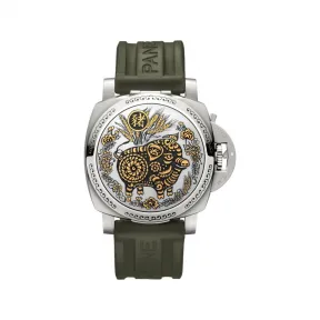 沛纳海/Panerai Luminor系列 44MM 磨砂精钢 手动机械机芯 男表 PAM01390