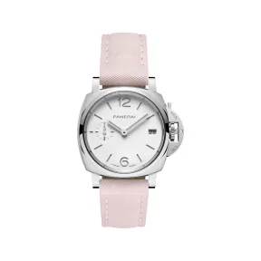 沛纳海/Panerai luminor due庐米诺杜尔系列 38MM 抛光精钢 自动机械机芯 女表 PAM01425