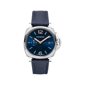 沛纳海/Panerai luminor due庐米诺杜尔系列 42MM 抛光精钢 自动机械机芯 男表 PAM01429
