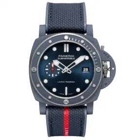 沛纳海/Panerai Submersible潜行系列QuarantaQuattro Luna Rossa Ti-Ceramitech™ 44MM  自动机械机芯 男表 PAM01466